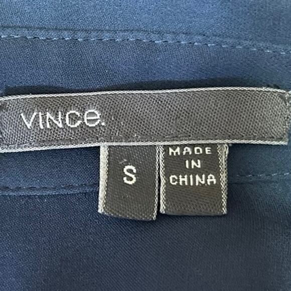 Vince Blue Pockets Soft Lightweight Long Sleeve Button Down Shirt Top Size S - Picture 4 of 5